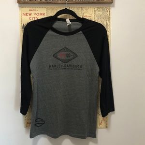 Harley Davidson Baseball Tee